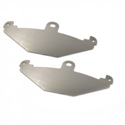 BREMBO CALIPER STAINLESS REAR PAD FINISHERS (PAIR)