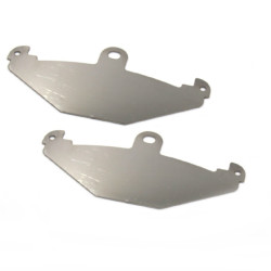 REAR BREMBO CALIPER STAINLESS PAD FINISHERS (PAIR)
