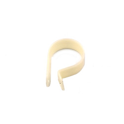P CLIP 12mm - WHITE CLAMP