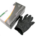 BLACK DISPOSABLE NITRILE GLOVES (LARGE)
