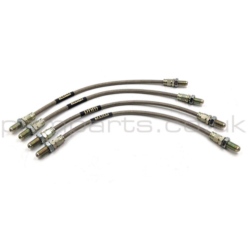 ELAN +2 BRAIDED BRAKE HOSES (KIT OF 4)