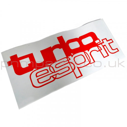 TURBO ESPRIT RED DECAL
