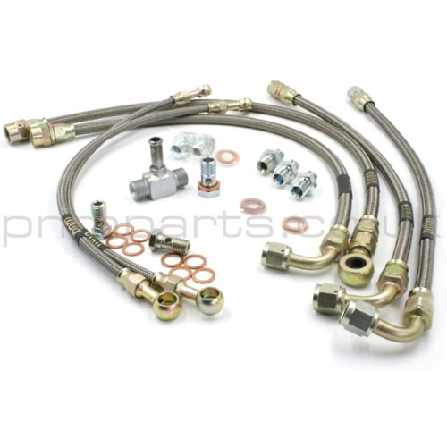 ESPRIT V8 TURBO OIL & WATER BRAIDED 6 PIPE KIT