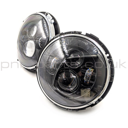 EXCEL LED BLACK FACE HEADLAMP KIT (PAIR)