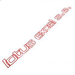'LOTUS EXCEL SE' DECAL * CHOOSE COLOUR IN OPTIONS * 'LOTUS EXCEL SE' DECAL * CHOOSE COLOUR IN OPTIONS *